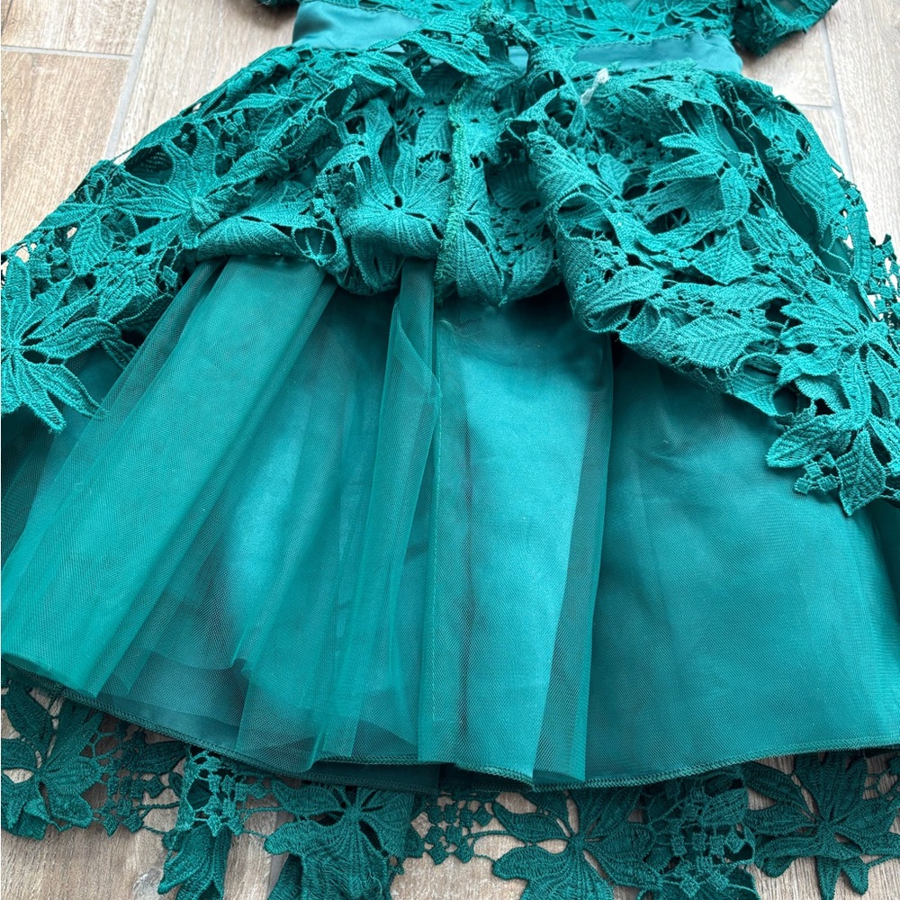 Trish Scully Emerald Evangelina Dress Size 5 - Picture 4 of 8